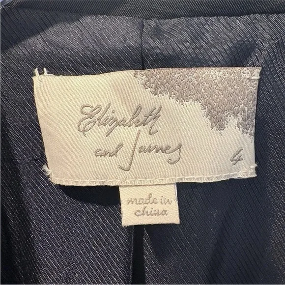 NWOT Elizabeth & James Womens Black Riding Equestrian Blazer Jacket Size 4 - Picture 3 of 8